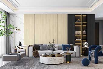 邢台轻奢风格-客厅