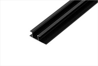 邢台航空纤维墙咔铝合金带灯中条（哑黑氧化）